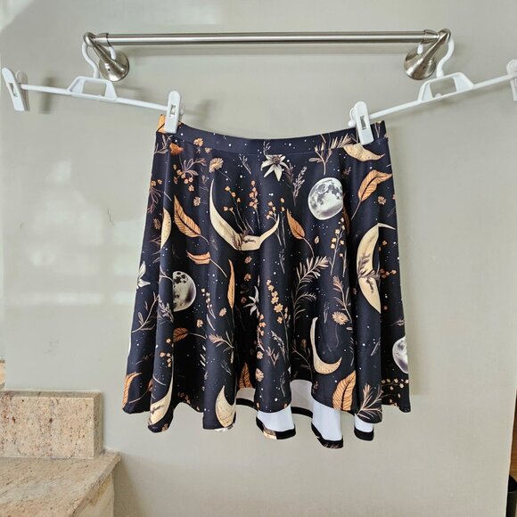 Moonlit Botanica Skater Skirt - Dark Academia NWOT - Picture 2 of 4